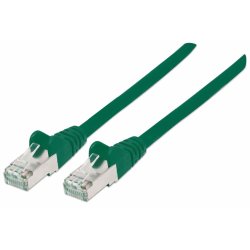 Patchkabel Cat6a-Stecker/Cat7-Rohkabel 2m grün