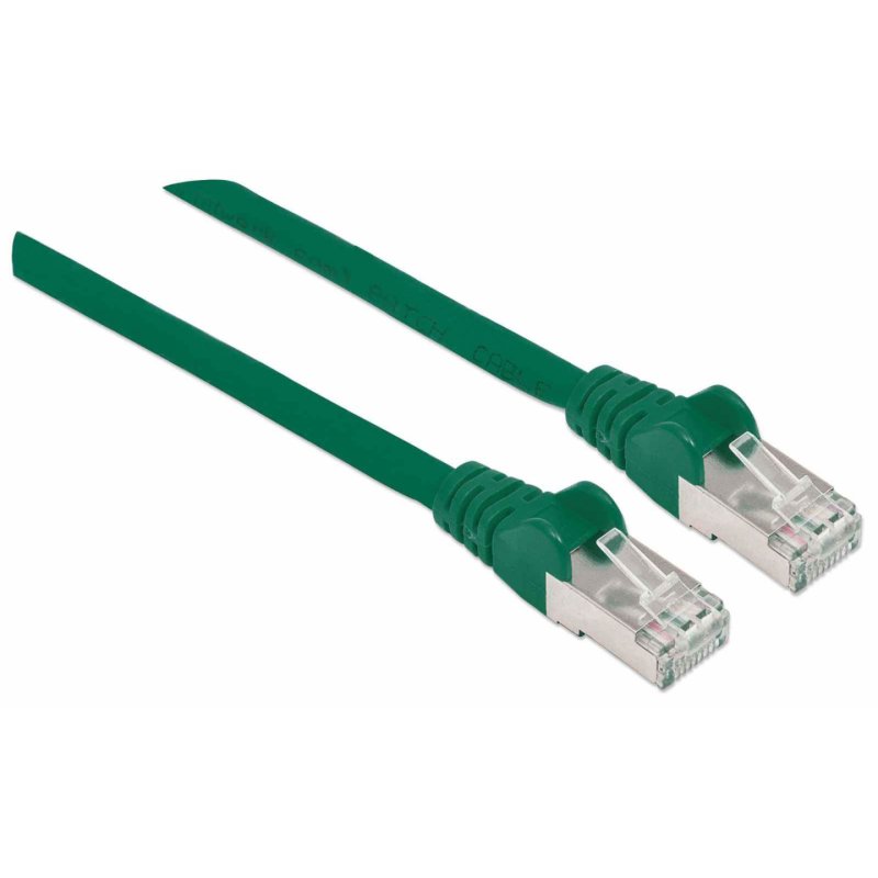 Patchkabel Cat6a-Stecker/Cat7-Rohkabel 2m grün