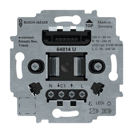 BUSCH JAEGER e-contact-Einsatz flex 1-fach 230 V
