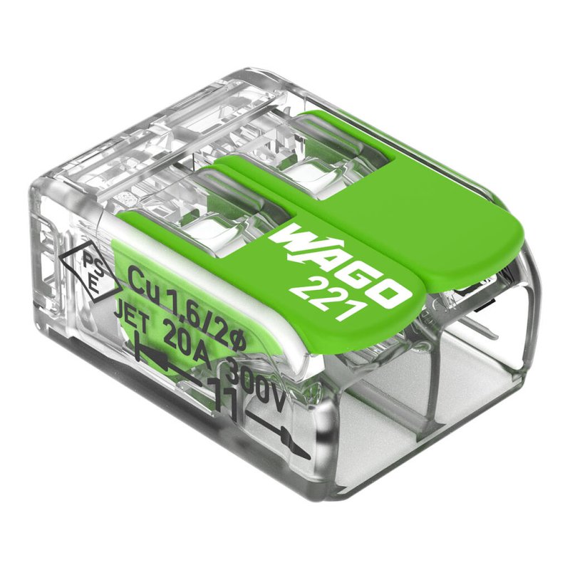 Wago 221-422 bornier Transparent