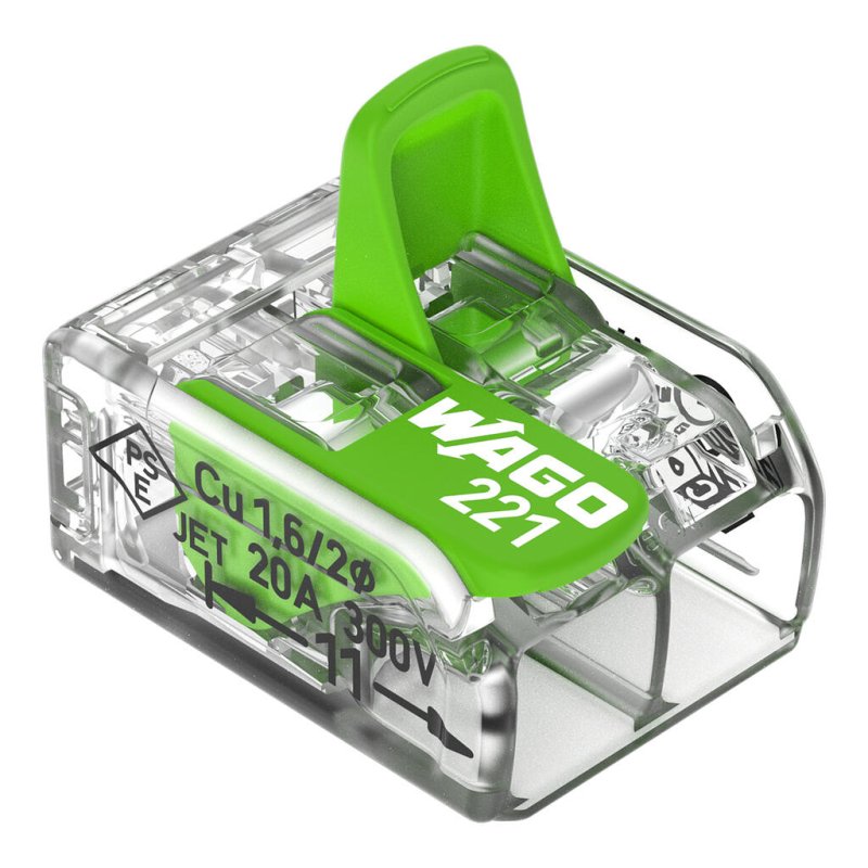 Wago 221-422 bornier Transparent