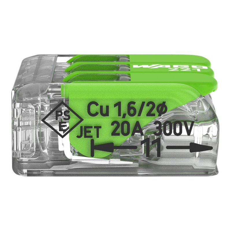 Wago 221-423 bornier Transparent
