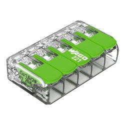 Wago 221-425 bornier Transparent