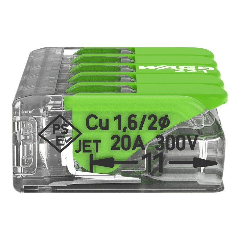 Wago 221-425 bornier Transparent