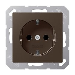Jung A1520MO SCHUKO Steckdose 16A 250V A mokka