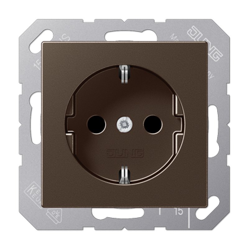 JUNG A 1520 MO outlet box Type F Brown
