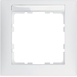 Hager 10119919 Plaque de commutation et obturateur Blanc