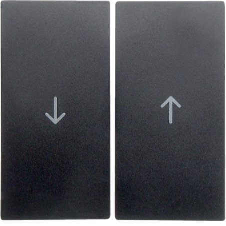 Hager 16251606 Plaque de commutation et obturateur Anthracite