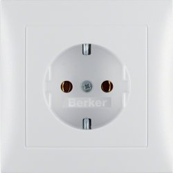 Berker 4742 99 09 UP-Steckdose PWS mit Platte S.1