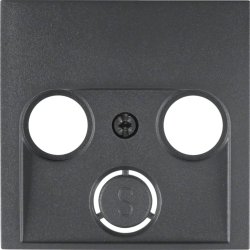 Berker 12031606 Plaque de commutation et obturateur Anthracite