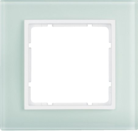 Berker 1011 69 09 Glasrahmen 1-fach polarweiß B.7 GLAS