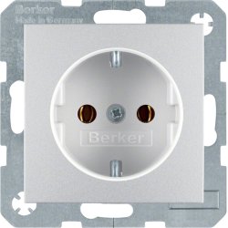 Hager 47431404 wall plate/switch cover Aluminium
