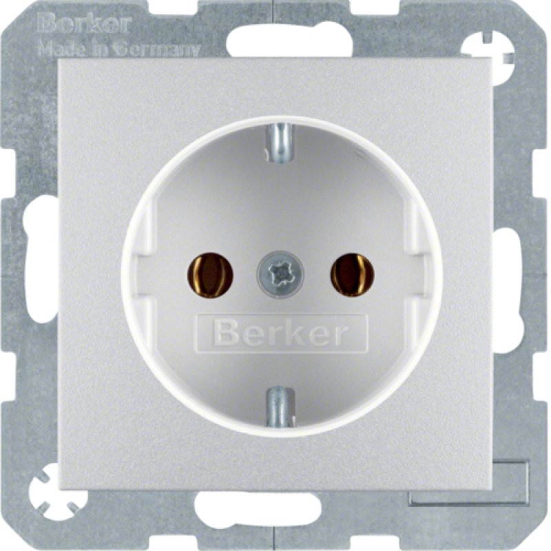 Berker 4743 14 04 UP-Steckdose ALU B.1