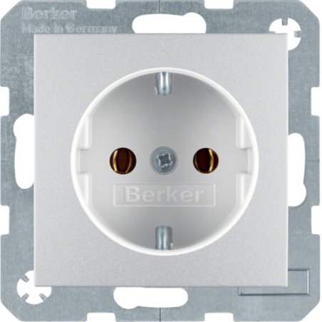 Berker 4743 14 04 UP-Steckdose ALU B.1
