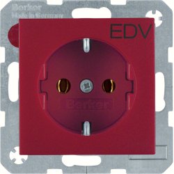 Hager 47431922 Plaque de commutation et obturateur Rouge