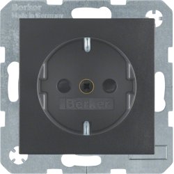 Hager 41231606 Plaque de commutation et obturateur Anthracite