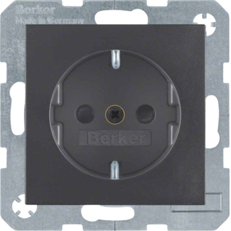 Hager 41231606 Plaque de commutation et obturateur Anthracite