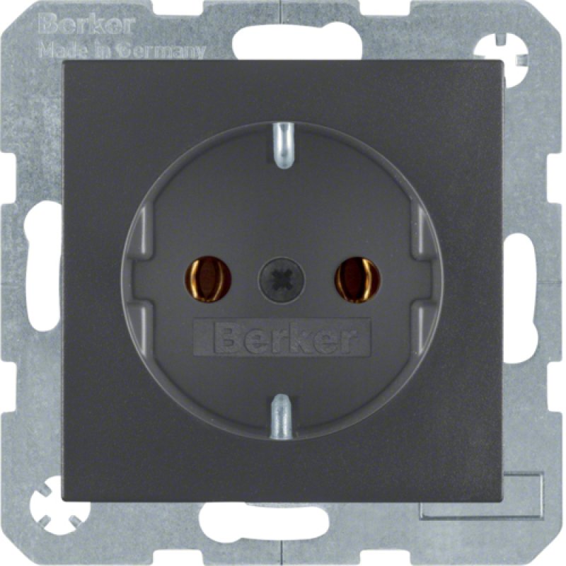 Hager 41431606 Plaque de commutation et obturateur Anthracite