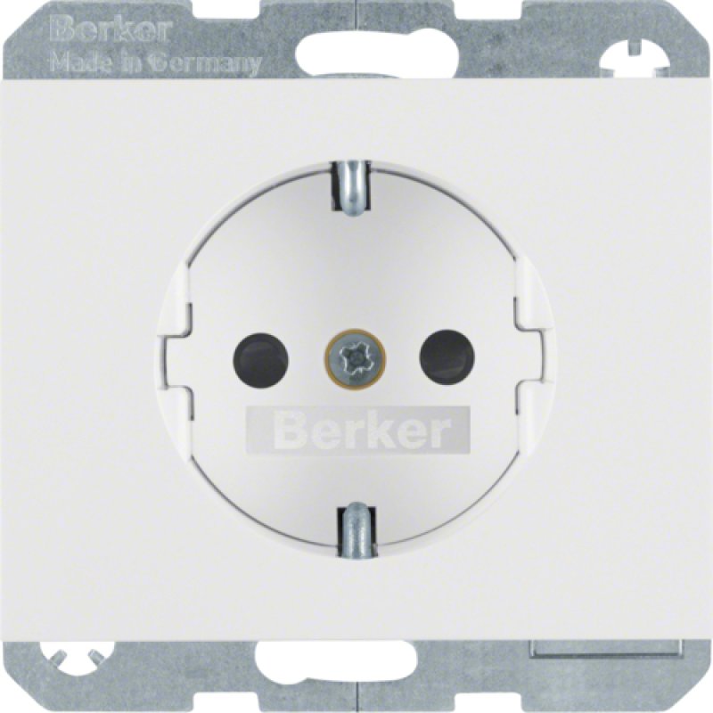 Hager 47357009 prise de courant Type F Blanc