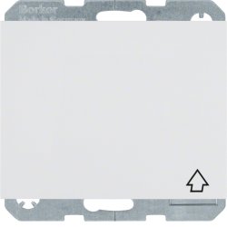 Berker 4751 71 09 Schuko Steckdose 16A K.1 polarweiß m.Klappd.