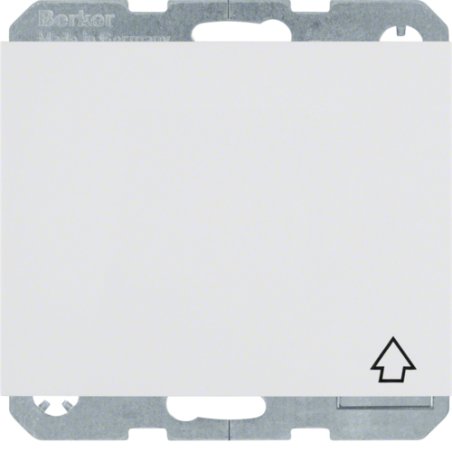 Berker 4751 71 09 Schuko Steckdose 16A K.1 polarweiß m.Klappd.