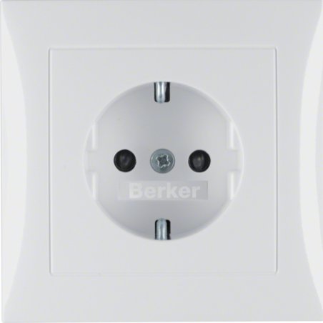 Berker 47228989 prise de courant Type F Blanc