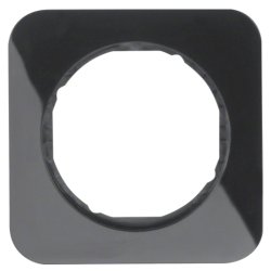 Hager 10112145 wall plate/switch cover Black