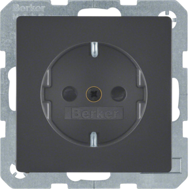 Berker 47236086 Steckdose SCHUKO Q.1/Q.3 anthrazit, samt