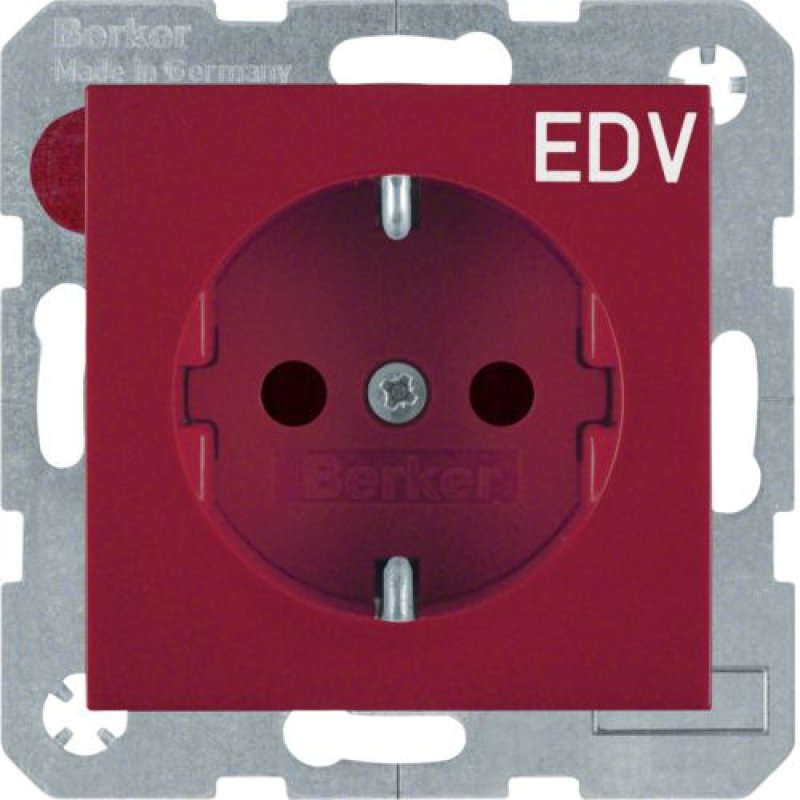 Berker 47238922 socket-outlet Type F Red