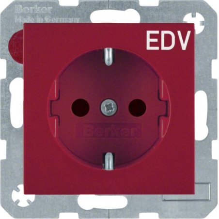 Berker 47238922 socket-outlet Type F Red