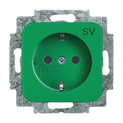 Busch-Jaeger Busch-Duro 2000 SI socket-outlet Type F Green