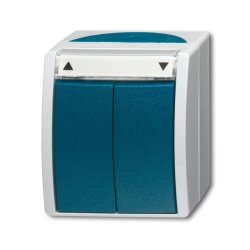 Busch-Jaeger 2621/4 W-53 1P Green, White