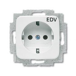 Busch-Jaeger 20 EUC/DV-214 socket-outlet CEE 7/3 White