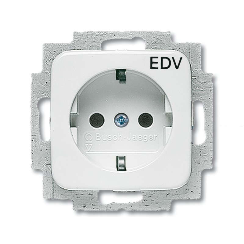 Busch-Jaeger 20 EUC/DV-214 socket-outlet CEE 7/3 White