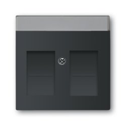 Busch-Jaeger 4011395127346 wall plate/switch cover Black