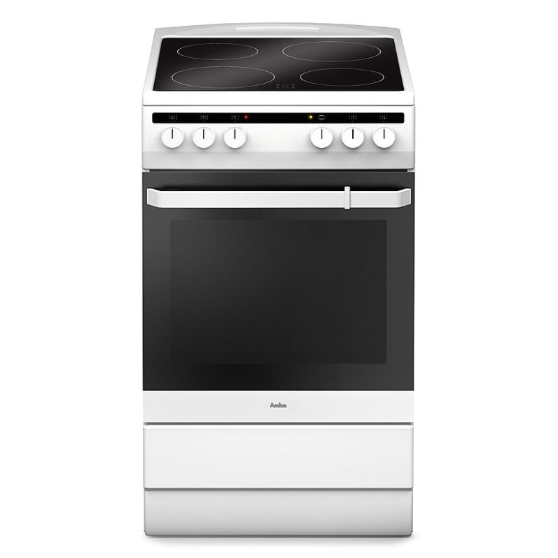 Amica SHC 11542 W Freestanding cooker Electric Ceramic hob White