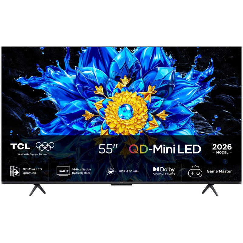 TCL P8L 55P8L TV 139.7 cm (55 ) 4K Ultra HD Smart TV Wi-Fi Black 450 cd/m2