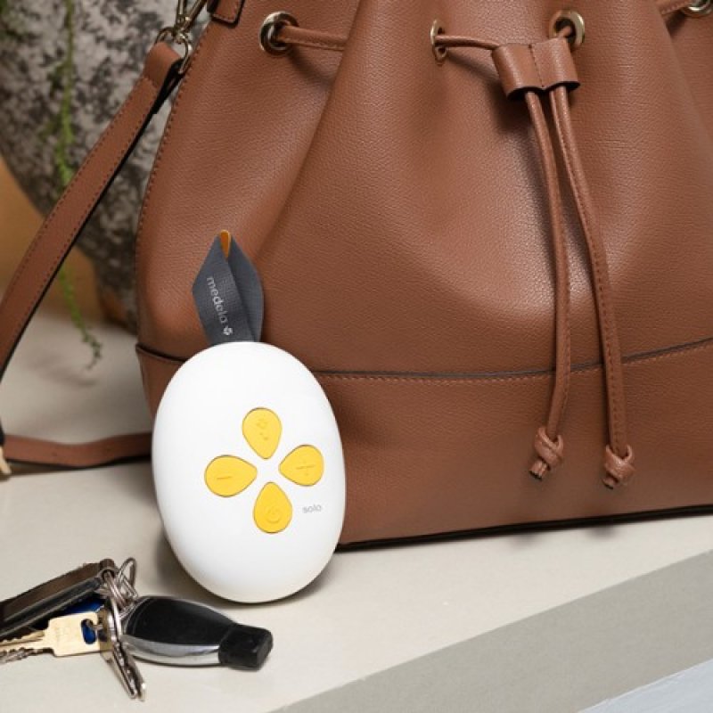 Medela Solo Electric Breast Pump - Noticeably Quieter - Rechargeable Via Usb - With