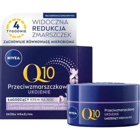 Q10 soothing anti-wrinkle night cream, Nivea, 50ml