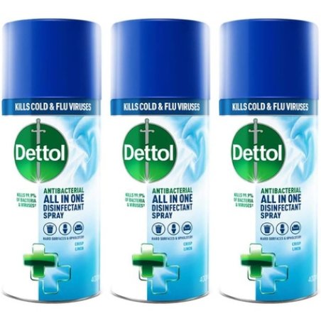 Dettol All-in-One Disinfectant Spray Crisp Linen 400ml