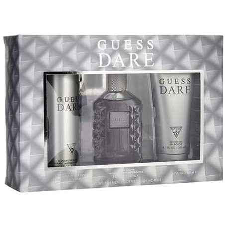 Guess Dare By Guess For Men - 3 Pc Gift Set 3.4Oz Edt Spray, 6.0Oz Body Spray