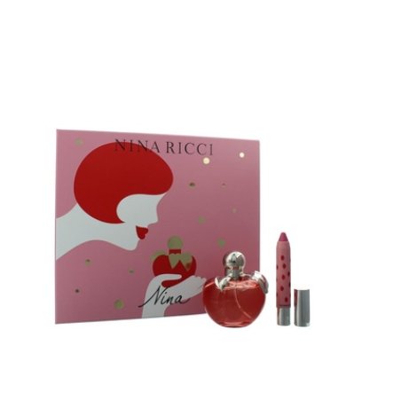 Nina Ricci Nina Eau De Toilette 80ml And Lipstick Matte 25g Fancy Pink