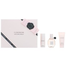 Viktor & Rolf Flowerbomb Eau De Parfum 50ml And Shower Gel 50ml And Body Lotion For Women