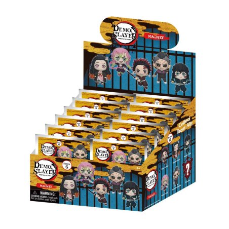 DEMON SLAYER - Serie 6 -3D Foam Magnets in blind bags (Display 12 Pcs)