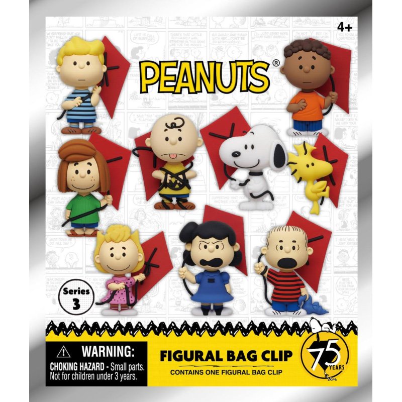 SNOOPY - Series 3 - 3D Foam Bag Clip (Display 24 Pcs)