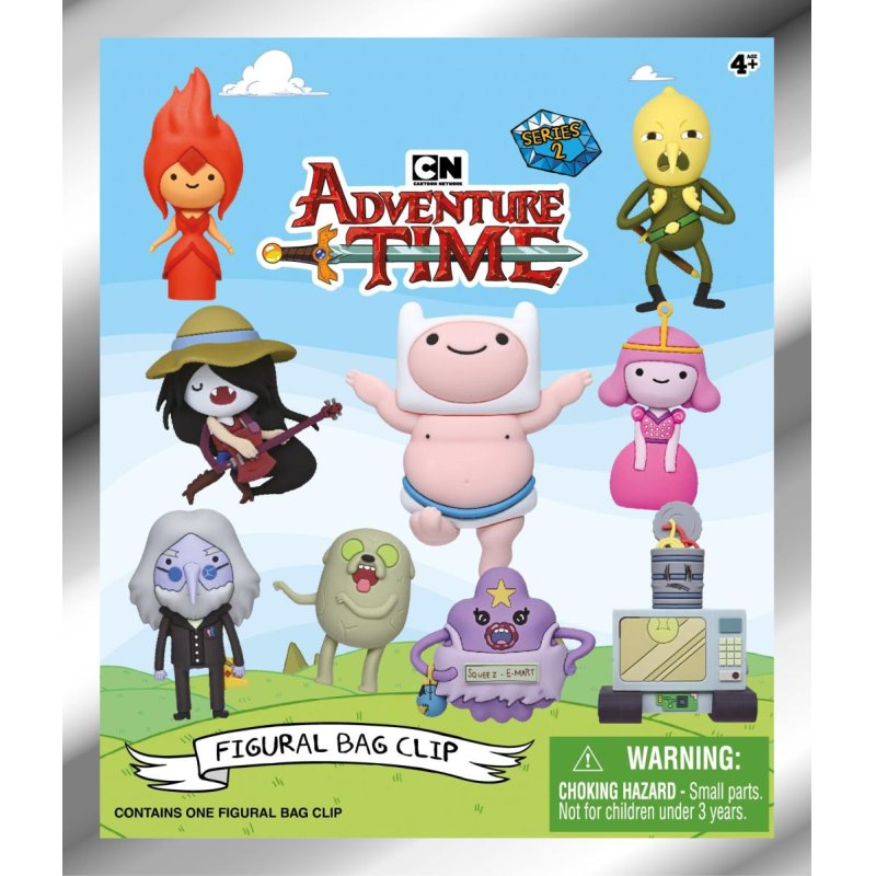 ADVENTURE TIME - Series 2 - 3D Foam Bag Clip (Display 24 Pcs)