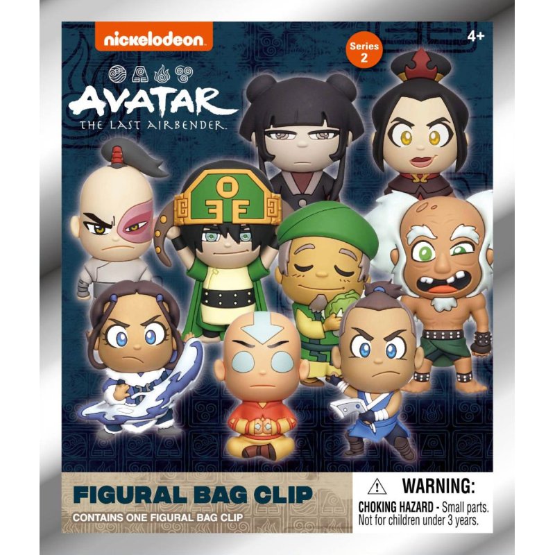 AVATAR THE LAST AIRBENDER -Series 2 -3D Foam Bag Clip (Display 24 Pcs)