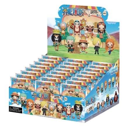 ONE PIECE - Series 3 - 3D Foam Bag Clip (Display 24 Pcs)