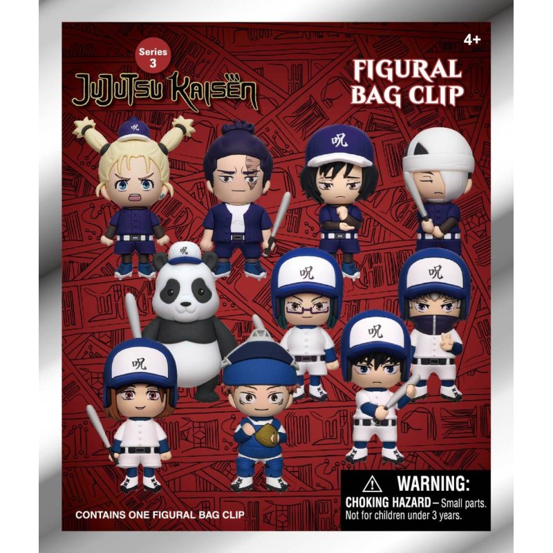JUJUTSU KAISEN - Series 3 - 3D Foam Bag Clip (Display 24 Pcs)