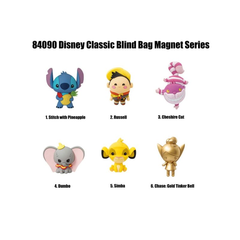 DISNEY CLASSIC -Serie 1-3D Foam Magnets in blind bags (Display 12 Pcs)